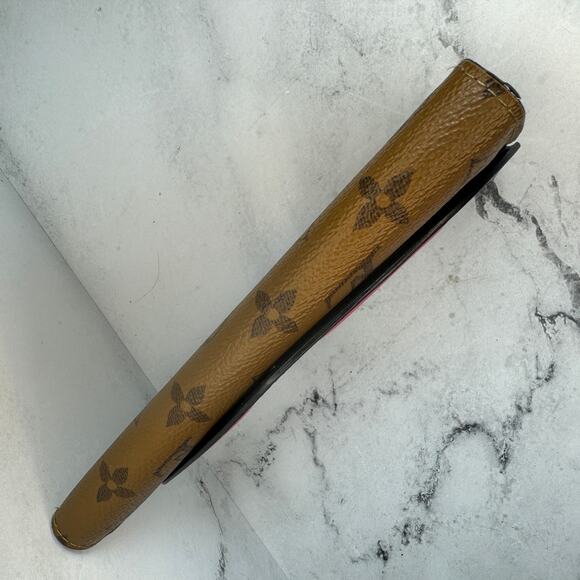 Louis Vuitton Kabuki Wallet Sarah eyes Monogram Japan Pink Long Leather Rare LV - Picture 16 of 16